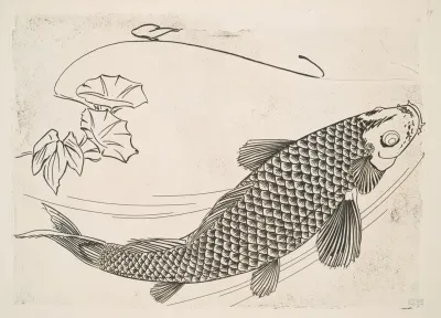 Grand Poisson Dans Le Genre Japonais