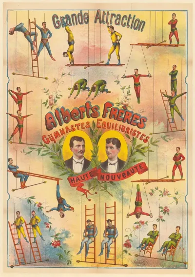 Grande Attraction Alberts Freres Gymnastes Equilibristes