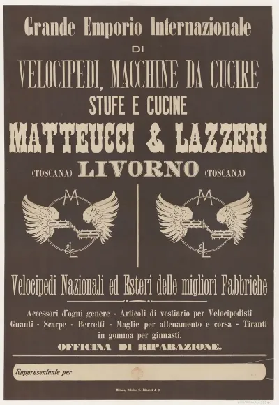 Grande Emporio Internazionale Di Velocipedi Macchine Da Cucire