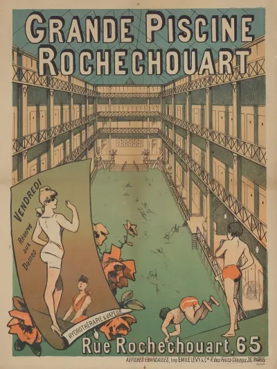 Grande Piscine Rochechouart Hydrotherapie A Vapeur Rue Rochechouart 65