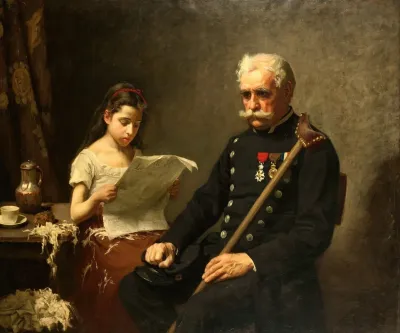 Grandfather Hears Bad News From The War