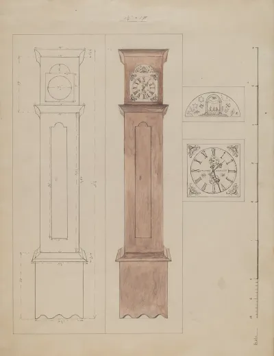 Grandfathers Clock Old Pine