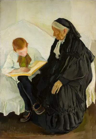 Grandmother With Her Grandson