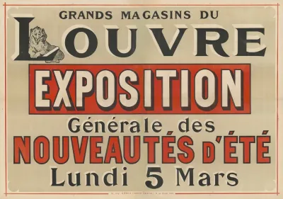 Grands Magasins Du Louvre Exposition Generale Des Nouveautes Dete