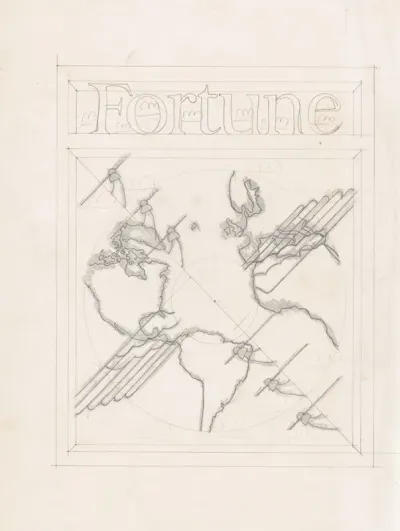 Graphic Designs For Fortune Magazine Study Of Telephone Poles