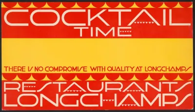 Graphic Designs For Longchamps Restaurants Cocktail Card