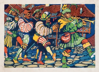 Graphic Designs For The Modern Art Collector Magazine Medieval Festival Theme