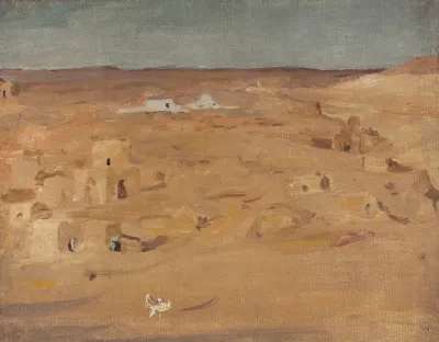 Graveyard In The Desert From The Journey To Egypt