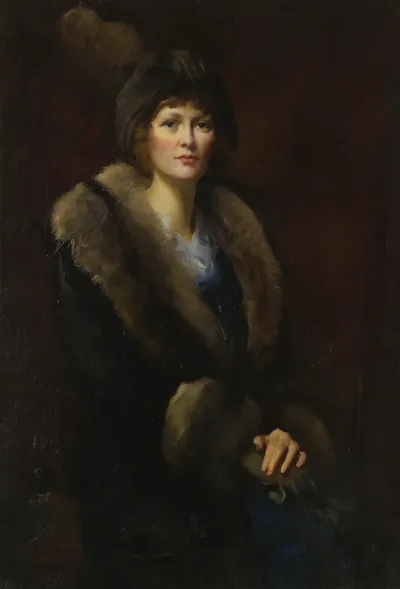Grazia In Hat And Fur Collar