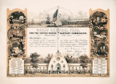 Great Central Fair For The United States Sanitary Commission Philadelphia June 1864