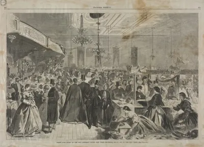 Great Fair Given At The City Assembly Rooms New York December 1861 In Aid Of The City Poor