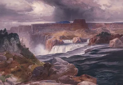 Great Falls Of Snake River Idaho Territory 2