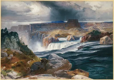 Great Falls Of Snake River Idaho Territory