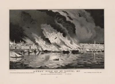 Great Fire At St Louis Mo Thursday Night May 17th
