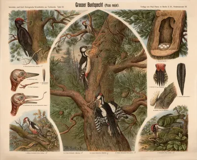Great Spotted Woodpecker Picus Major