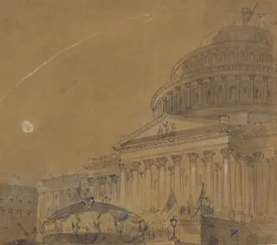 Great War Meeting At Washington District Of Columbia August 6 1862