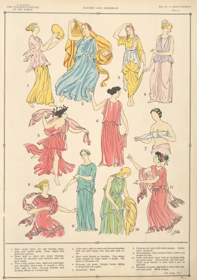 Greco Roman Blouses And Ensembles