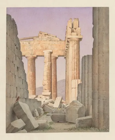Greece Athens Parthenon Inner Peristasis