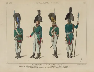 Grenadiers Et Officiers 1801