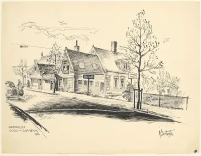 Grenslijn Tussen Koog Aan De Zaan En Zaandijk