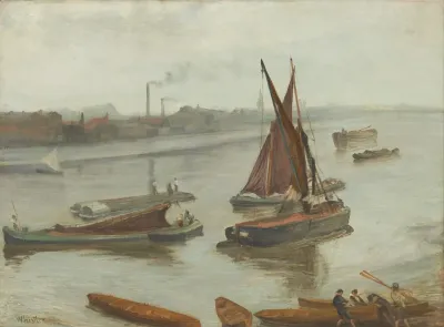 Grey And Silver Old Battersea Reach