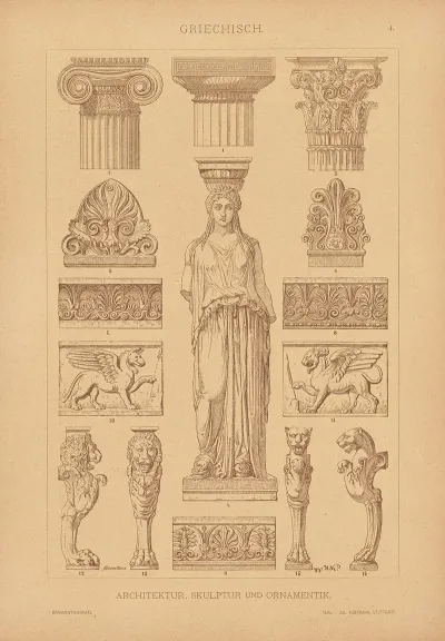 Griechisch Architektur Skulptur Ornamentik