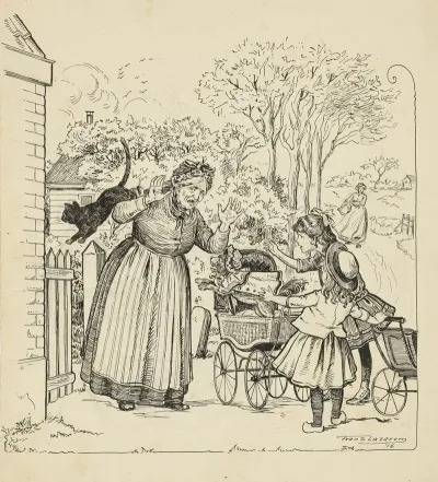 Grietje En Marietje Met Poppenwagens