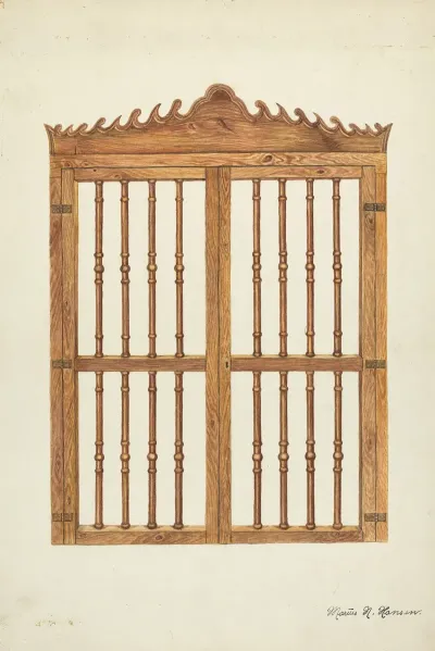Grille Doors Of Wood 2