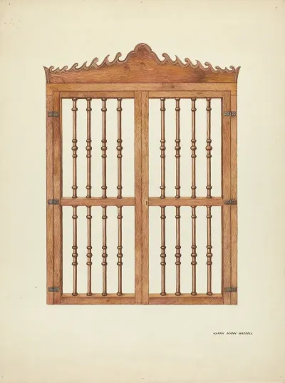 Grille Doors Of Wood