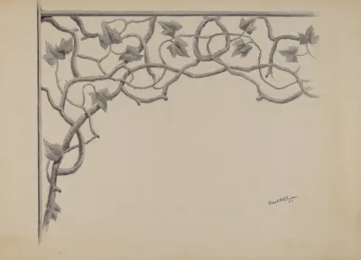 Grille On Porch