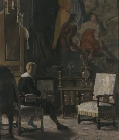 Gripsholm Palace Interior From The Kings Bedchamber