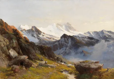 Grosglockner Von Der Prager Hutte Aus Fruh