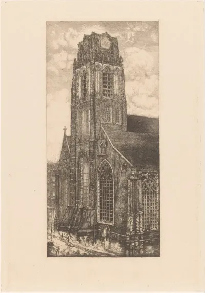 Grote Of Sint Laurenskerk In Rotterdam