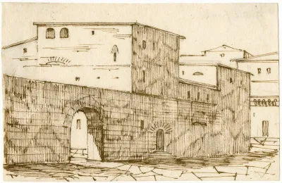 Grotta Ferrata Bij Rome Gezicht Op Enige Gebouwen