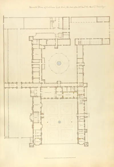 Ground Plan Of Cobham Hall Kent The Seat Of The Right Honourable The Earl Of Darnley