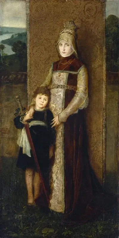 Group From The Munich Festival Of Artists From 1876