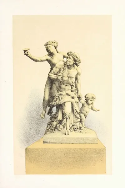 Group In Terra Cotta Bacchanalian Subject 2