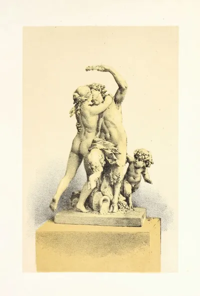Group In Terra Cotta Bacchanalian Subject