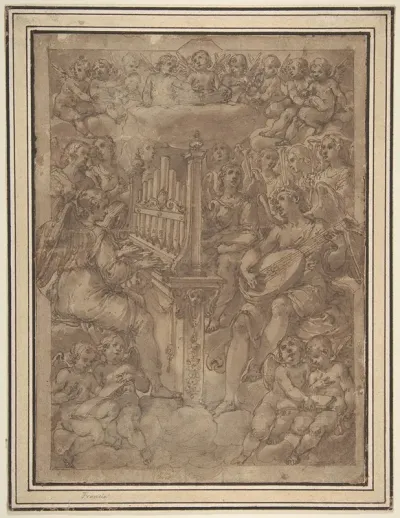 Group Of Angel Musicians