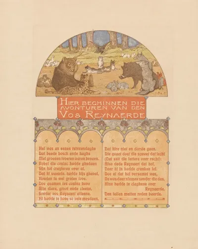 Group Of Animals From Reinaert The Fox