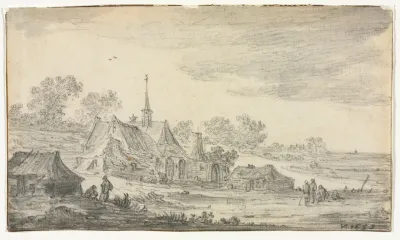 Group Of Buildings On A Seashore