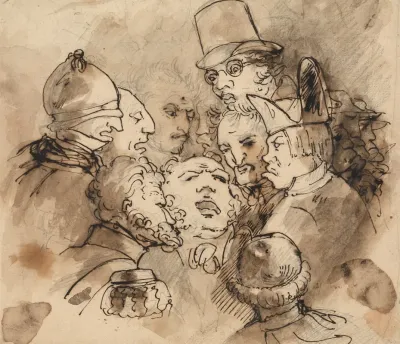 Group Of Caricature Heads