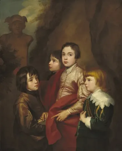 Group Of Four Boys