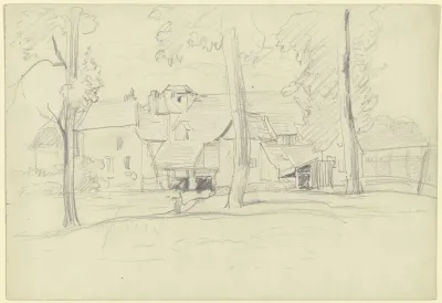 Group Of Houses With Trees