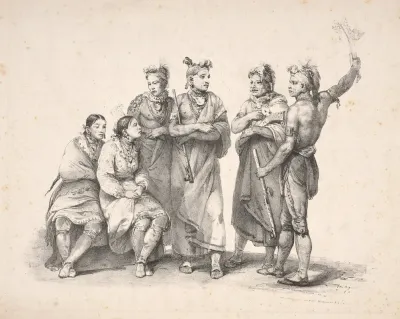 Group Of Indian Men And Women