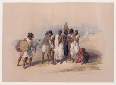 Group Of Nubians Wady Kardasey Sic Qirtasi
