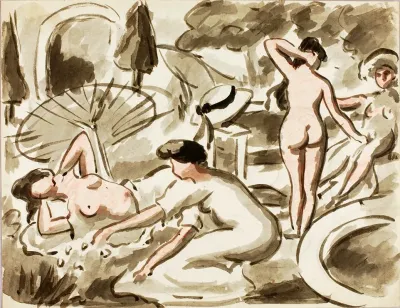 Group Of Nude And Semi Nude Women