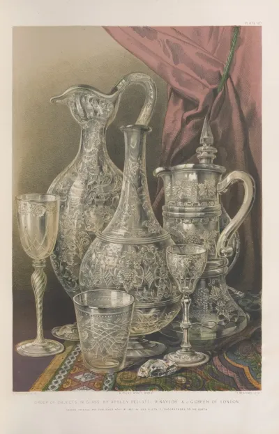 Group Of Objects In Glass