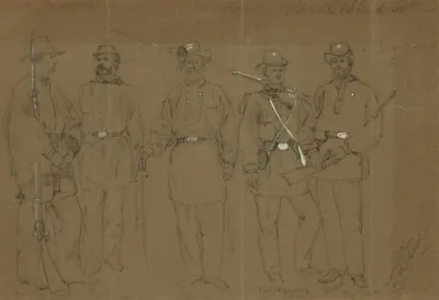 Group Of Rhode Island Soldiers Company C