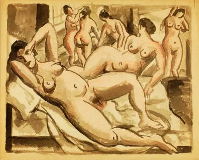 Group Of Six Female Nudes
